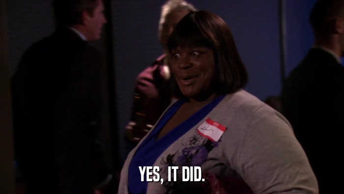 YES, IT DID.  