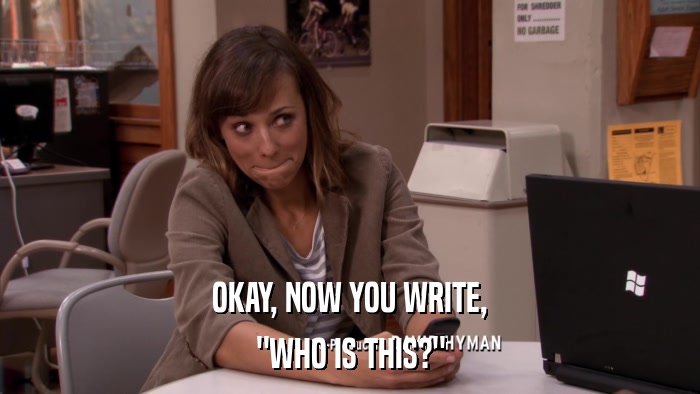OKAY, NOW YOU WRITE, 