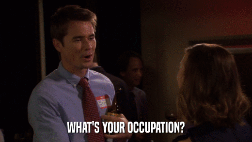 WHAT'S YOUR OCCUPATION?  