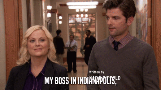 MY BOSS IN INDIANAPOLIS,  