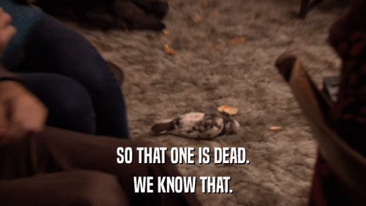 SO THAT ONE IS DEAD. WE KNOW THAT. 