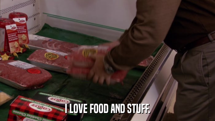 I LOVE FOOD AND STUFF.  