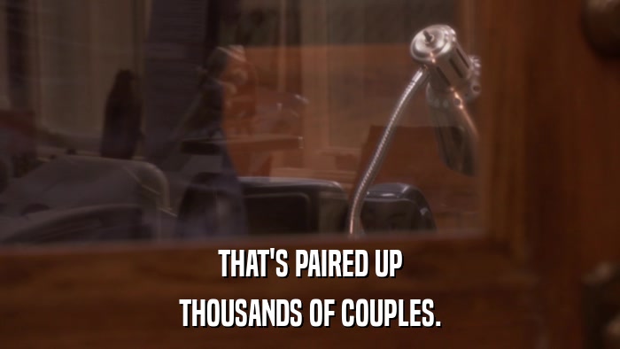 THAT'S PAIRED UP THOUSANDS OF COUPLES. 