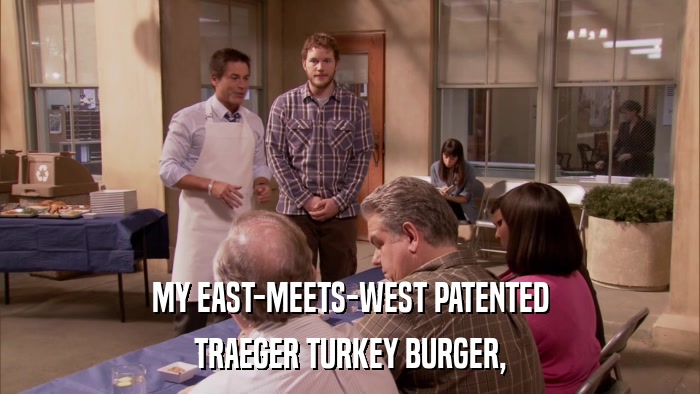 MY EAST-MEETS-WEST PATENTED TRAEGER TURKEY BURGER, 