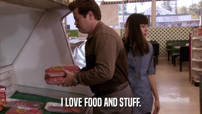 I LOVE FOOD AND STUFF.  