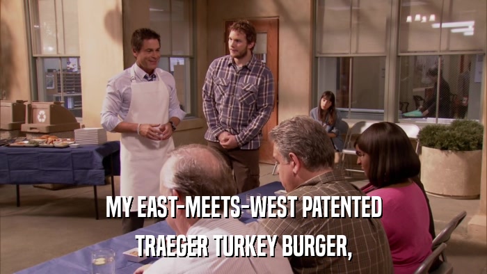 MY EAST-MEETS-WEST PATENTED TRAEGER TURKEY BURGER, 