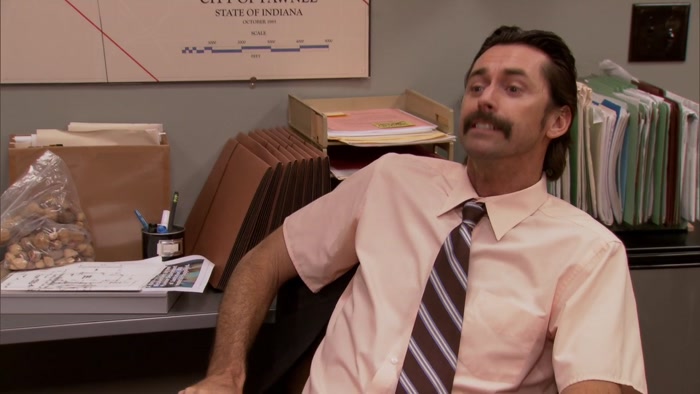 NO, HERE'S FINE. I WAS FLATTERED BY WHAT YOU SAID EARLIER. 