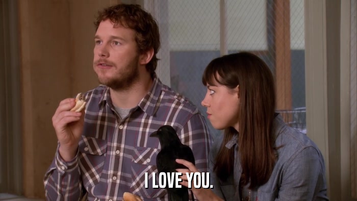 I LOVE YOU.  