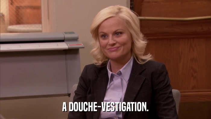 A DOUCHE-VESTIGATION.  