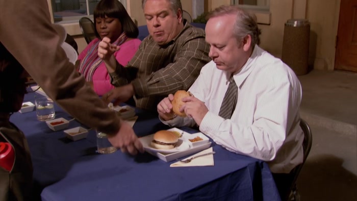 HERE'S MINE. IT'S A HAMBURGER, MADE OUT OF MEAT, ON A BUN, WITH NOTHING. 