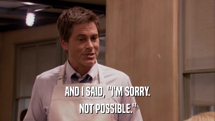 AND I SAID, 
