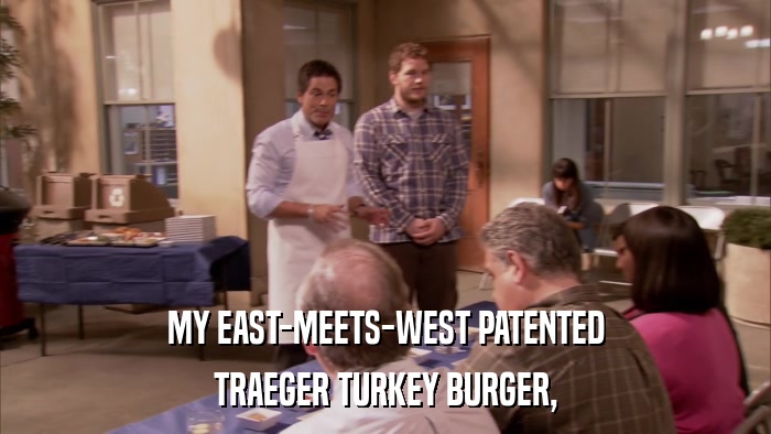 MY EAST-MEETS-WEST PATENTED TRAEGER TURKEY BURGER, 