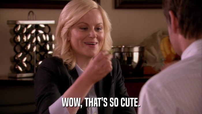 WOW, THAT'S SO CUTE.  