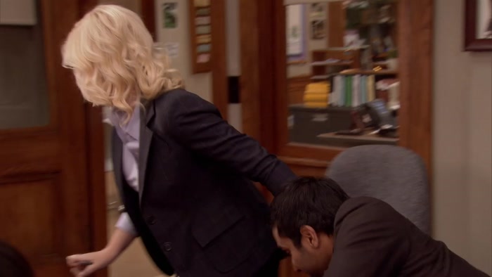 LET ME GET OFF THE CHAIR.  