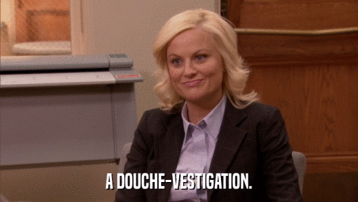 A DOUCHE-VESTIGATION.  