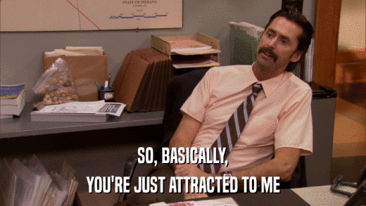 SO, BASICALLY, YOU'RE JUST ATTRACTED TO ME 