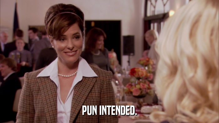 PUN INTENDED.  