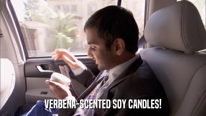 VERBENA-SCENTED SOY CANDLES!  