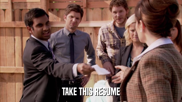 TAKE THIS RESUME  