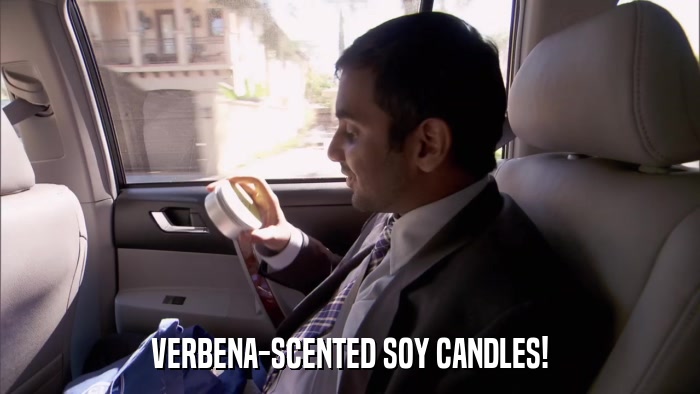 VERBENA-SCENTED SOY CANDLES!  