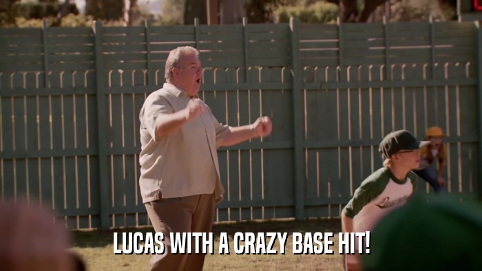 LUCAS WITH A CRAZY BASE HIT!  