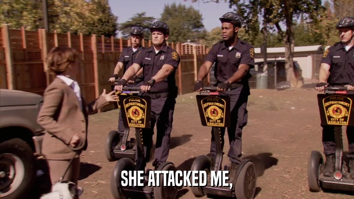 SHE ATTACKED ME,  