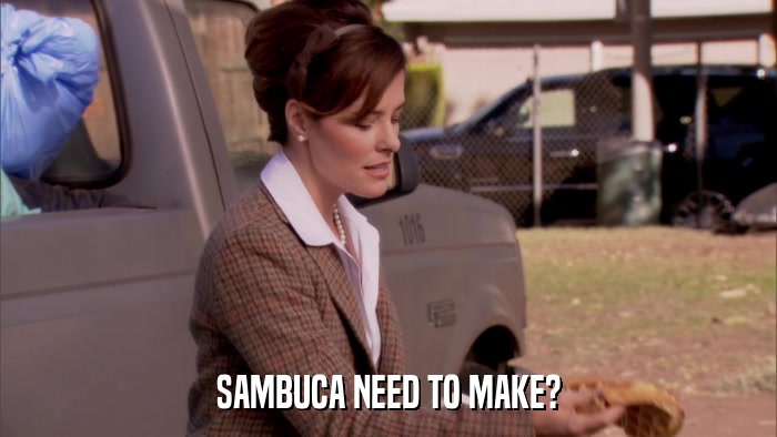 SAMBUCA NEED TO MAKE?  