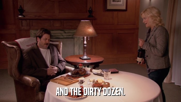 AND THE DIRTY DOZEN.  