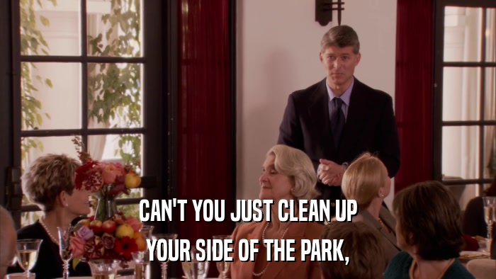 CAN'T YOU JUST CLEAN UP YOUR SIDE OF THE PARK, 