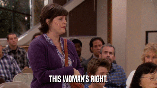 THIS WOMAN'S RIGHT.  