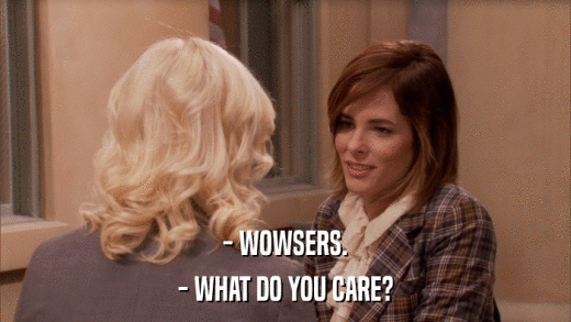 - WOWSERS. - WHAT DO YOU CARE? 