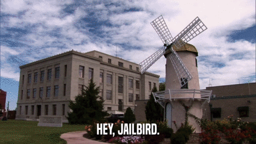 HEY, JAILBIRD.  