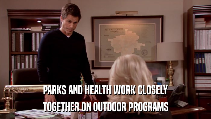 PARKS AND HEALTH WORK CLOSELY TOGETHER ON OUTDOOR PROGRAMS 