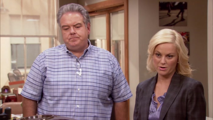 OKAY, LET'S NOT FIGHT. I BROKE IT. LET ME PAY FOR IT, RON. 