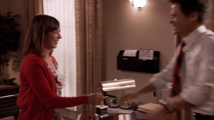 BUT SHE DOESN'T WANT TO TOTALLY LEAVE HER JOB. 
