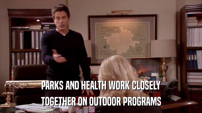 PARKS AND HEALTH WORK CLOSELY TOGETHER ON OUTDOOR PROGRAMS 