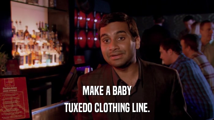 MAKE A BABY TUXEDO CLOTHING LINE. 
