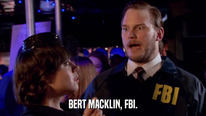 BERT MACKLIN, FBI.  