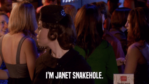 I'M JANET SNAKEHOLE.  