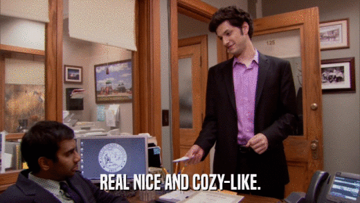 REAL NICE AND COZY-LIKE.  