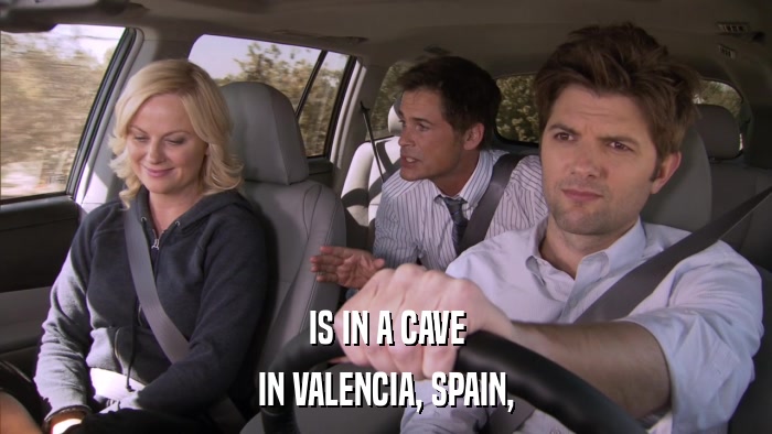 IS IN A CAVE IN VALENCIA, SPAIN, 