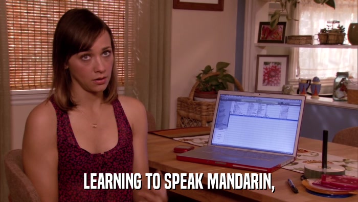 LEARNING TO SPEAK MANDARIN,  