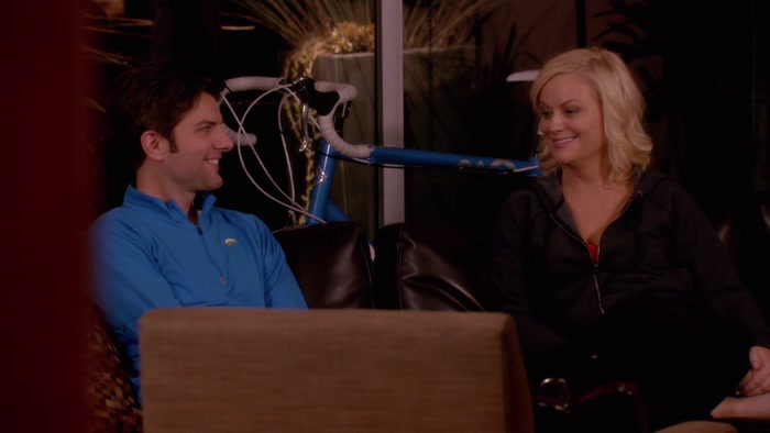 WE'RE ON CHRIS' COUCH.  
