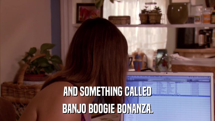 AND SOMETHING CALLED BANJO BOOGIE BONANZA. 
