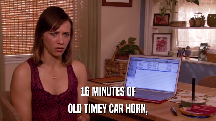 16 MINUTES OF OLD TIMEY CAR HORN, 
