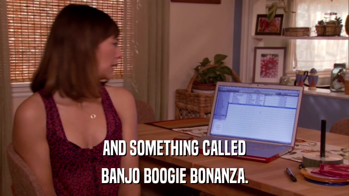 AND SOMETHING CALLED BANJO BOOGIE BONANZA. 