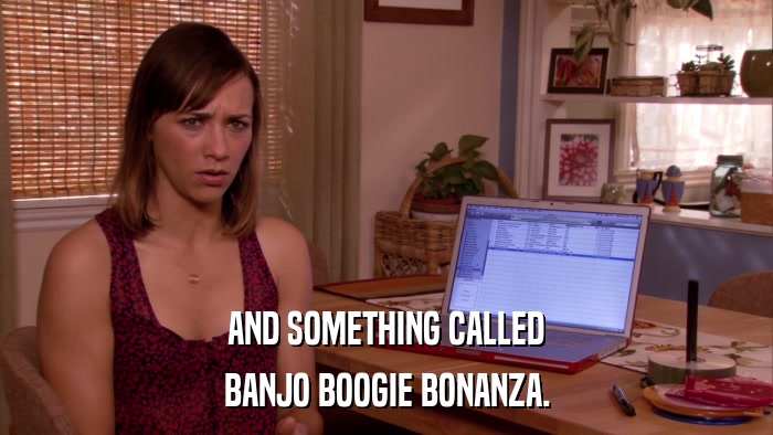 AND SOMETHING CALLED BANJO BOOGIE BONANZA. 