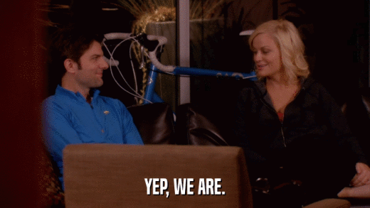 YEP, WE ARE.  