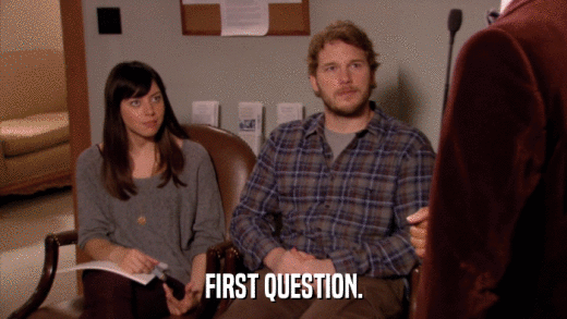 FIRST QUESTION.  