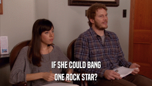 IF SHE COULD BANG ONE ROCK STAR? 